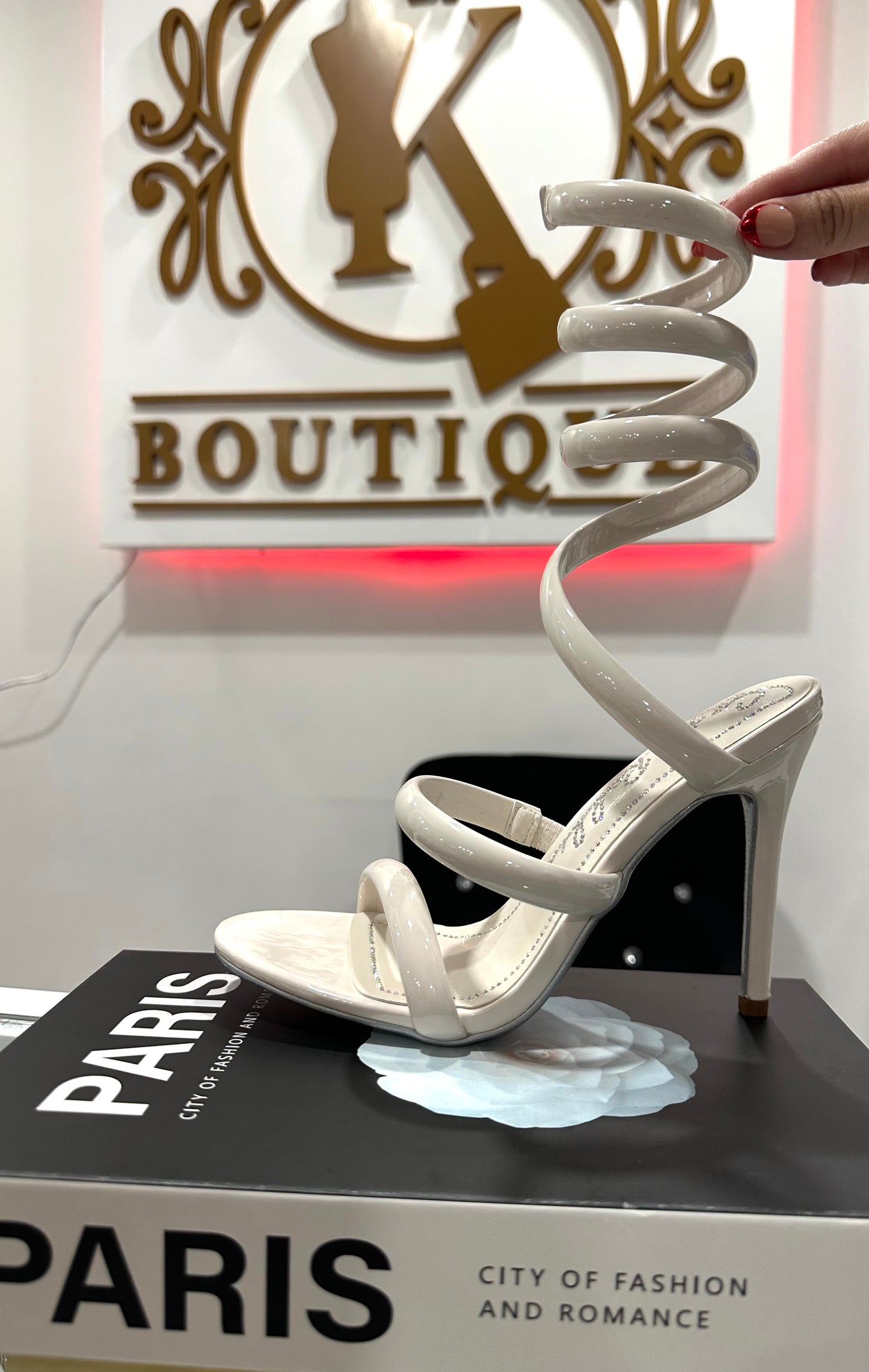 Bone White Heels