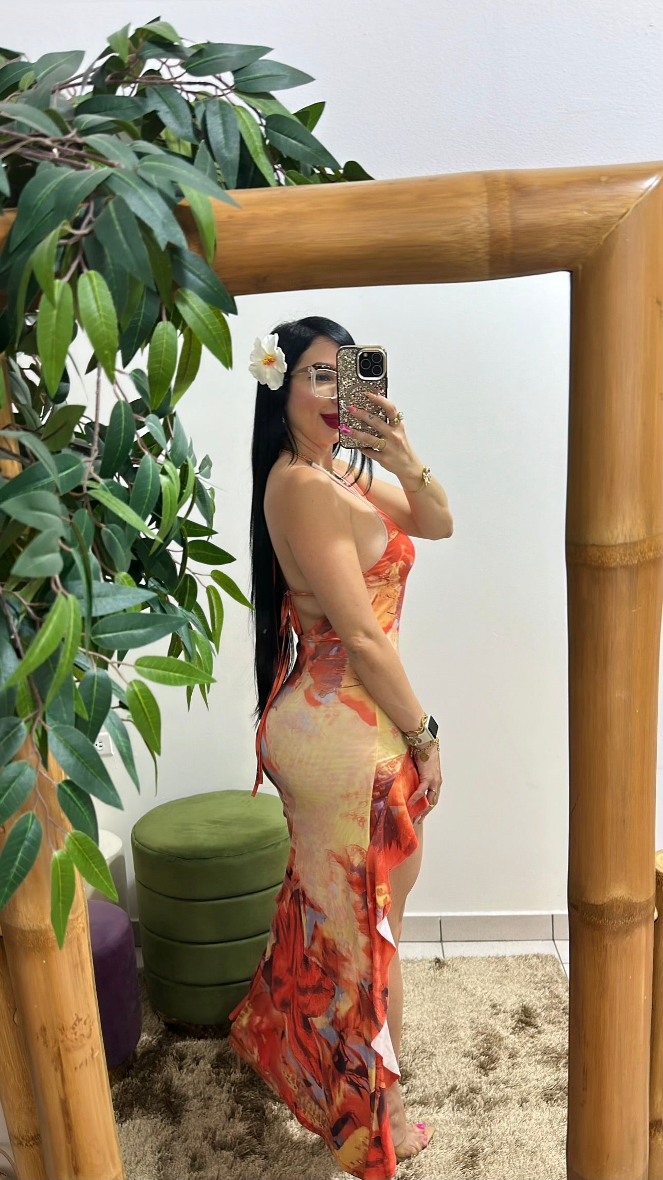 Marble Maxi Dress
