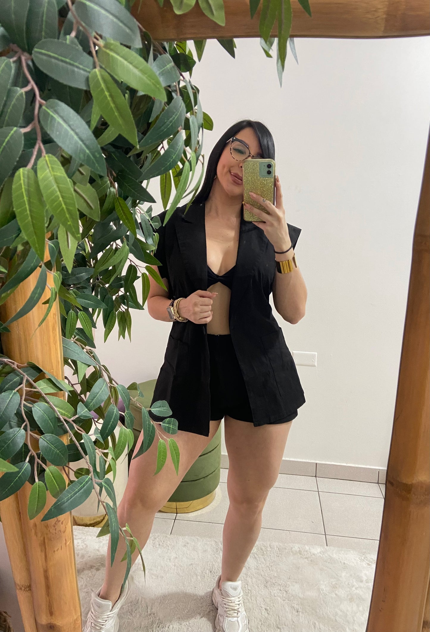 black short set
