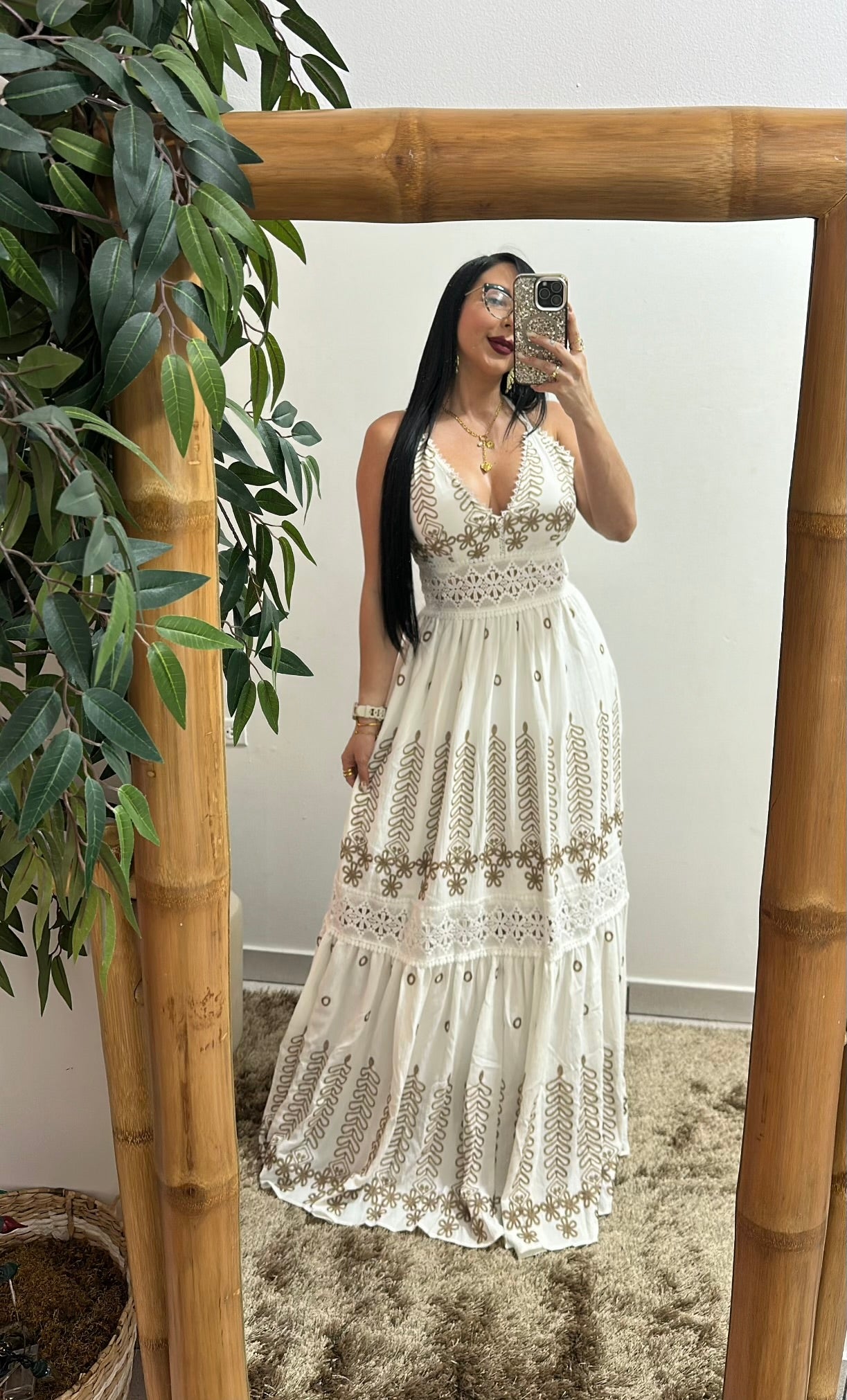 Natural white maxi Dress