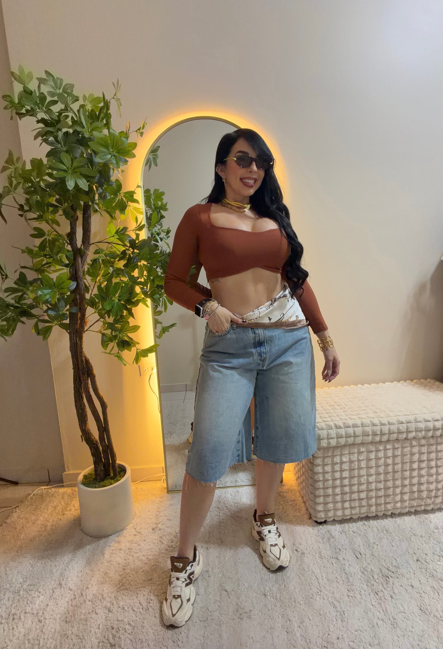 Lina’s Brown one Size Top