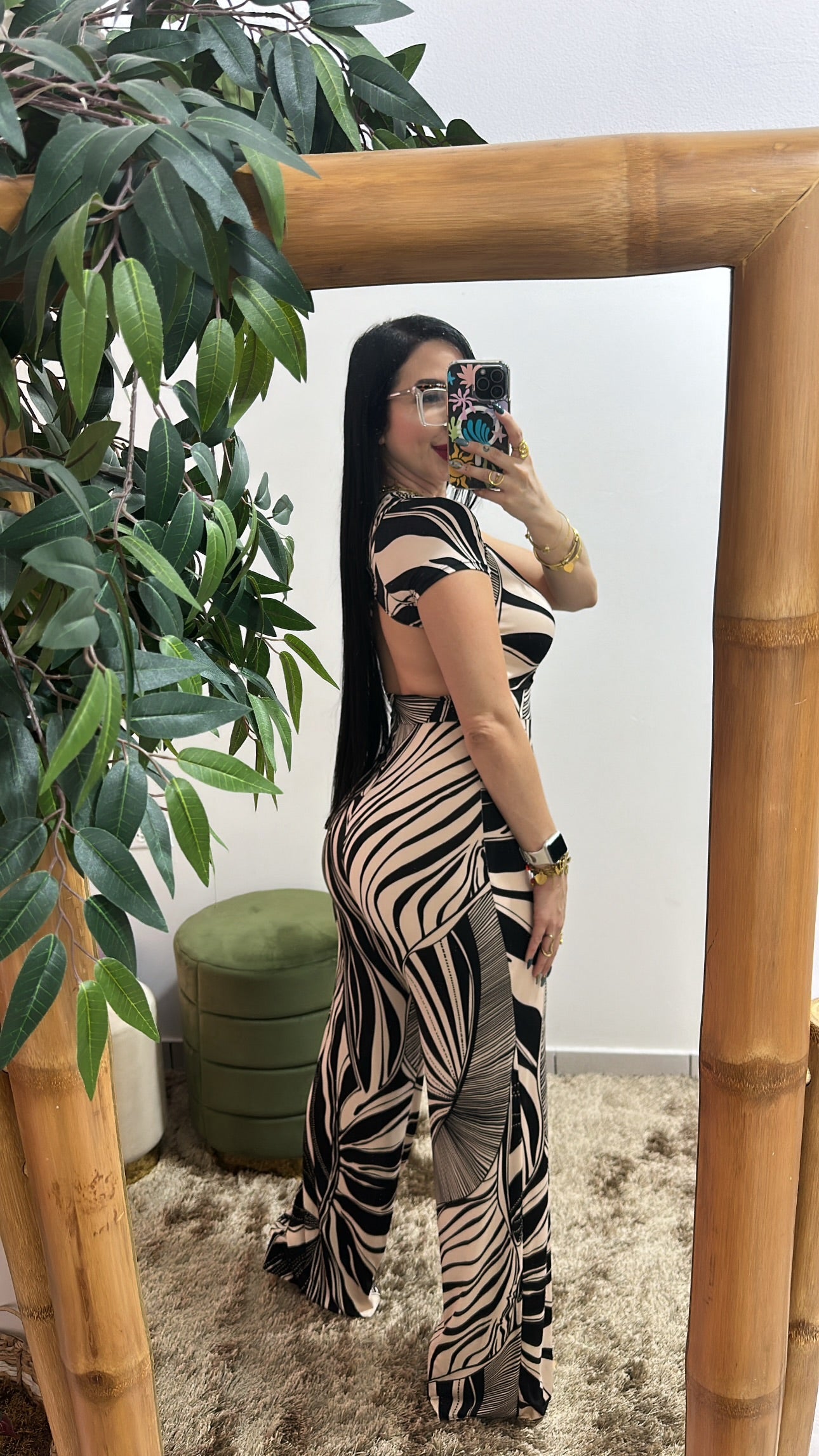 Black & Beige jumpsuit