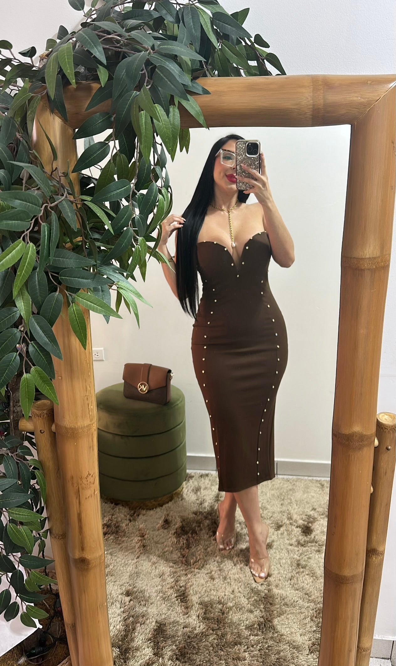 Chocolate midi Dress