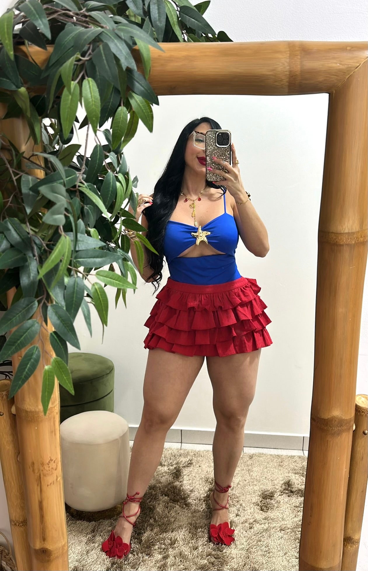 Restock Red Skort (incuye pantalón)