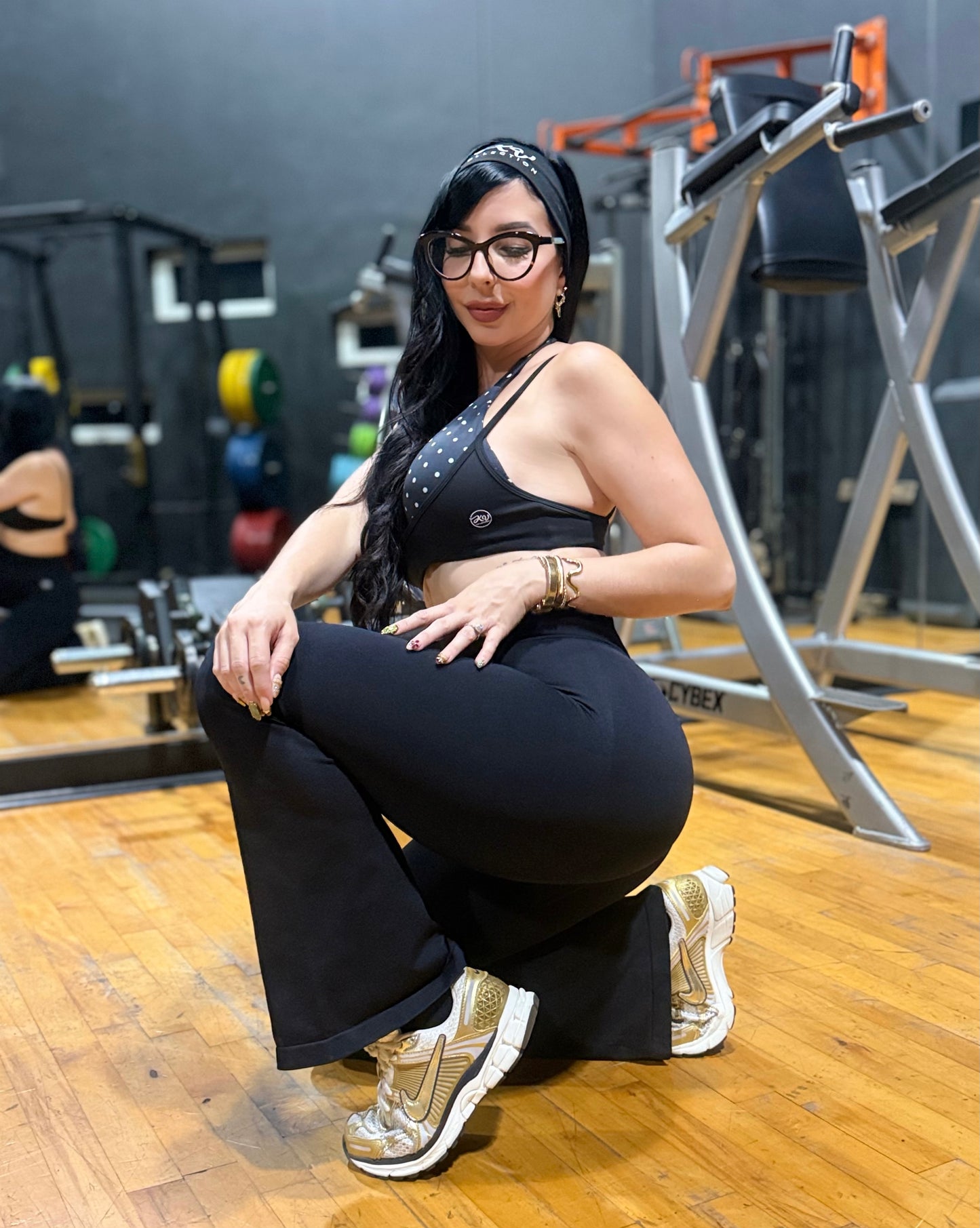 Activewear Polka Dots Black Set