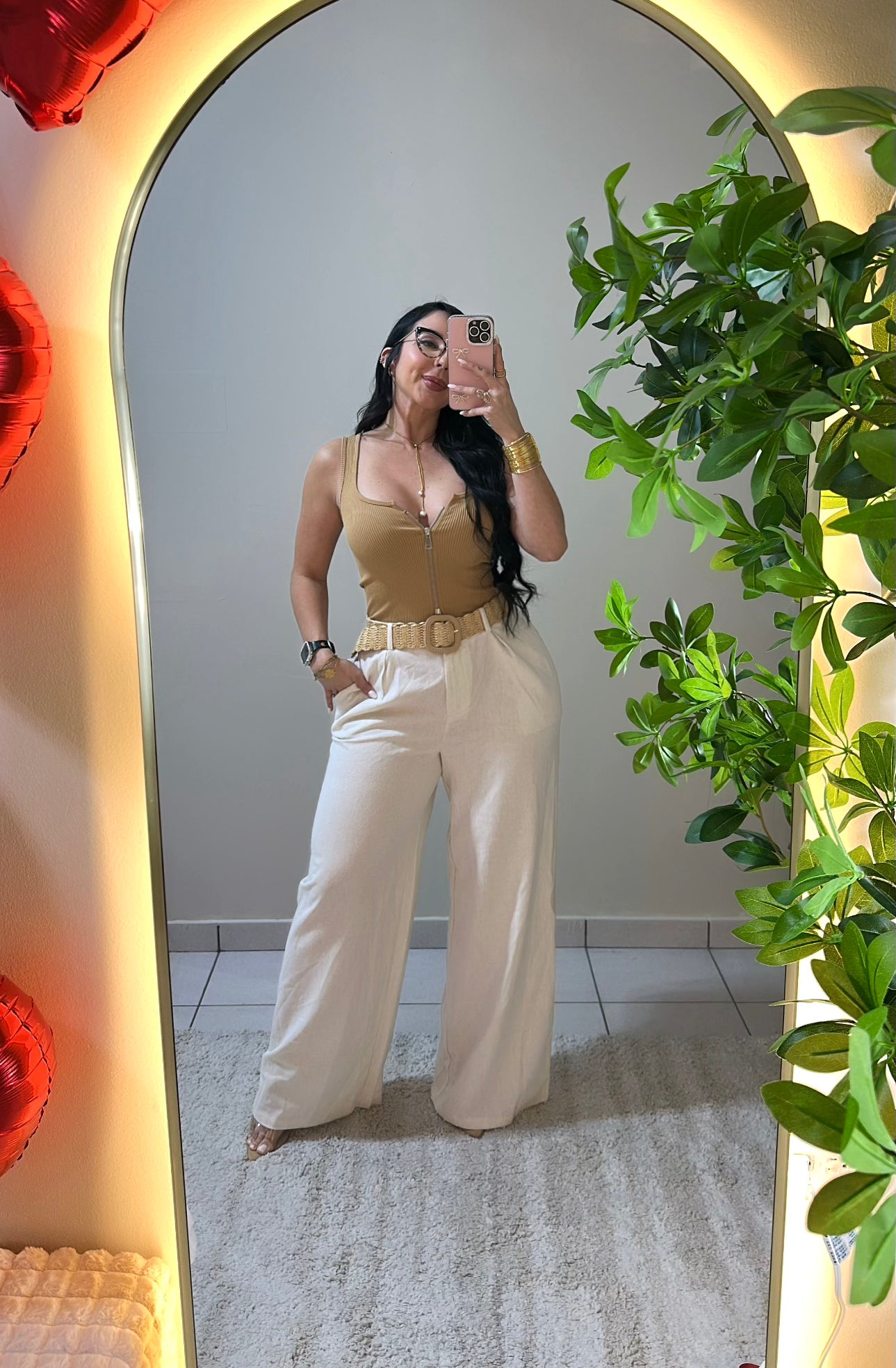 Beige pant/ en Hilo πͺ‘π
