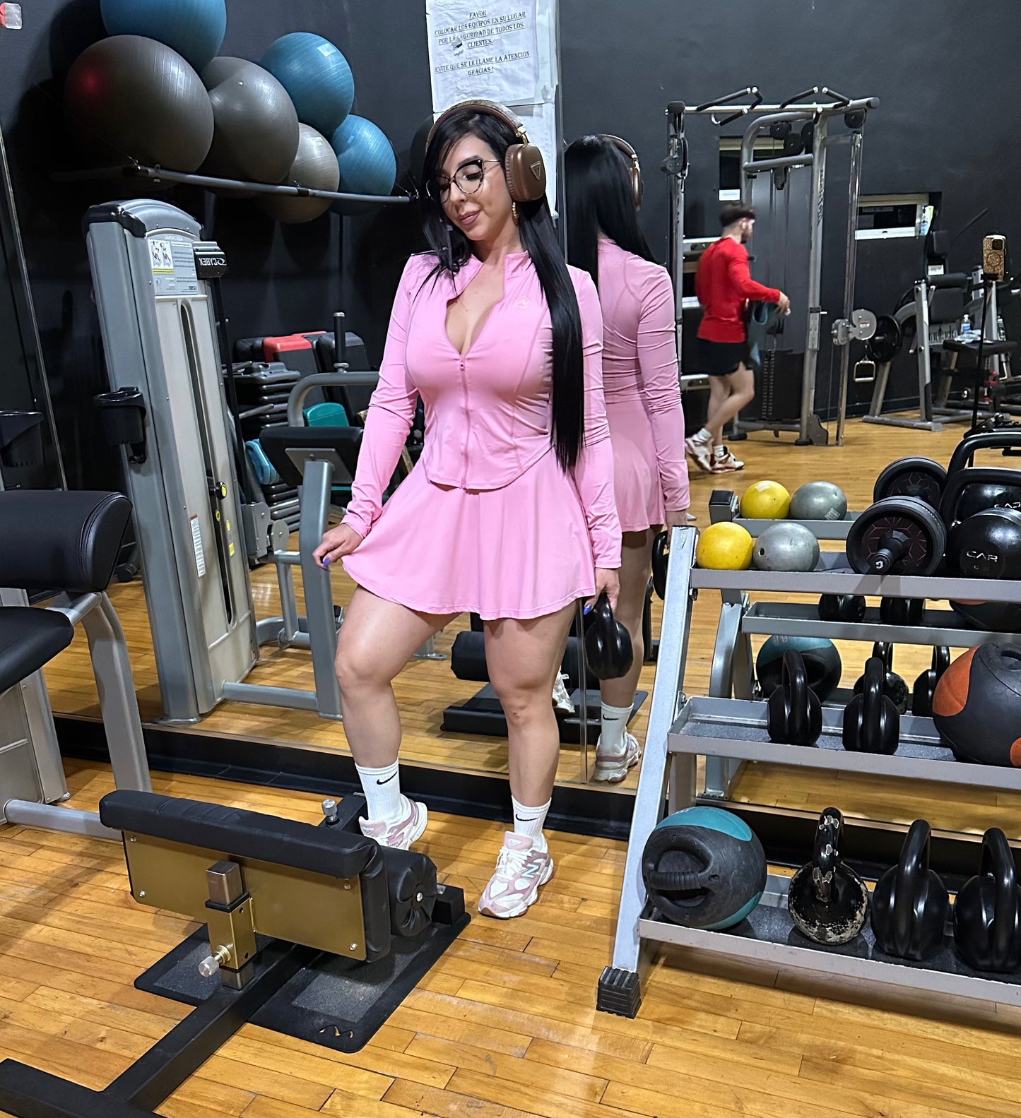 Pink skort set