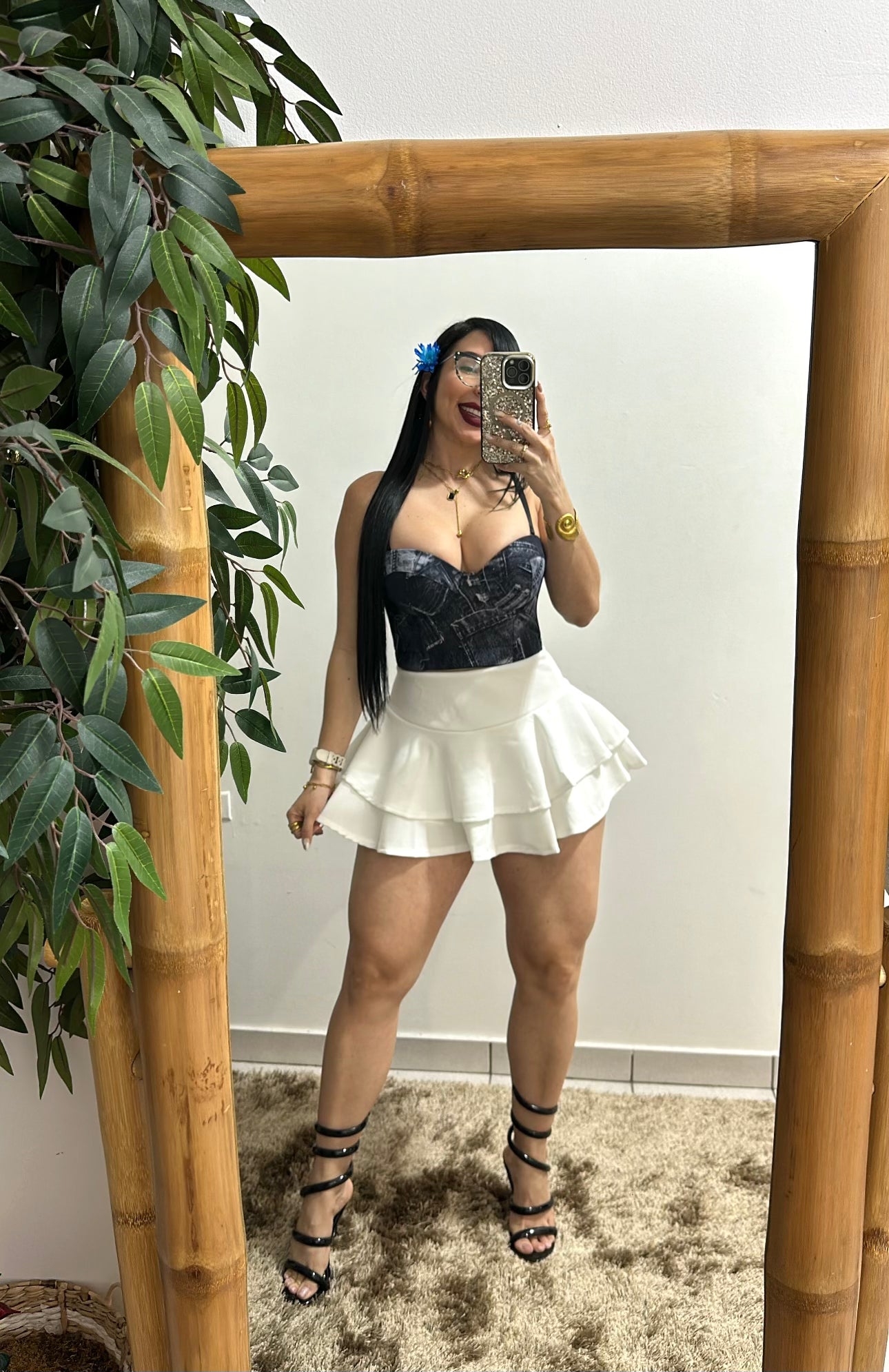 Blue Denim Bustier