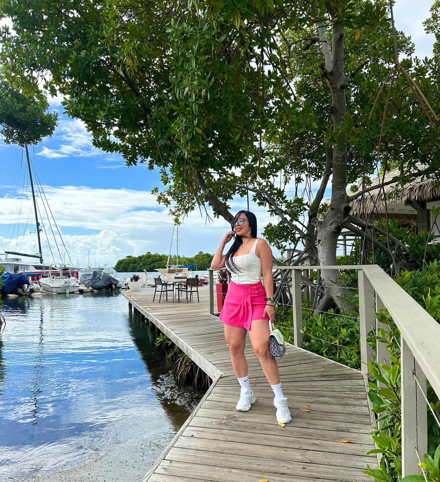 Fuschia Skort