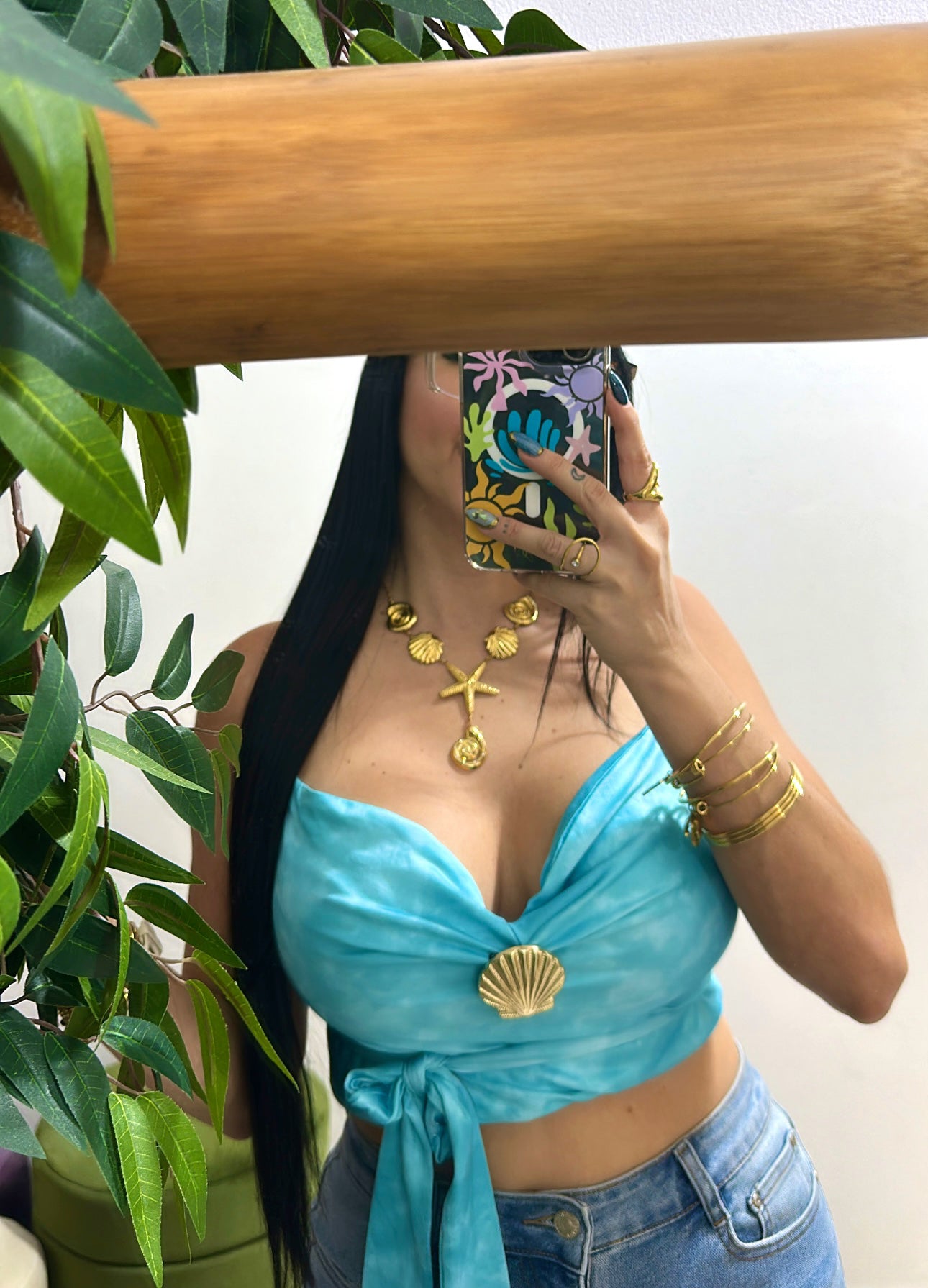 Ocean Blue Top