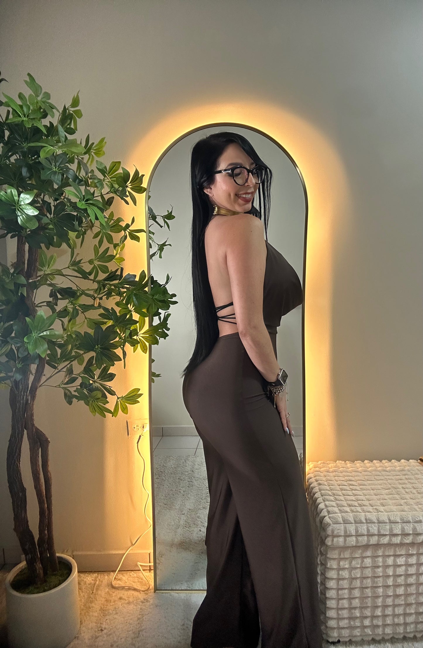 Chocolate jumpsuit