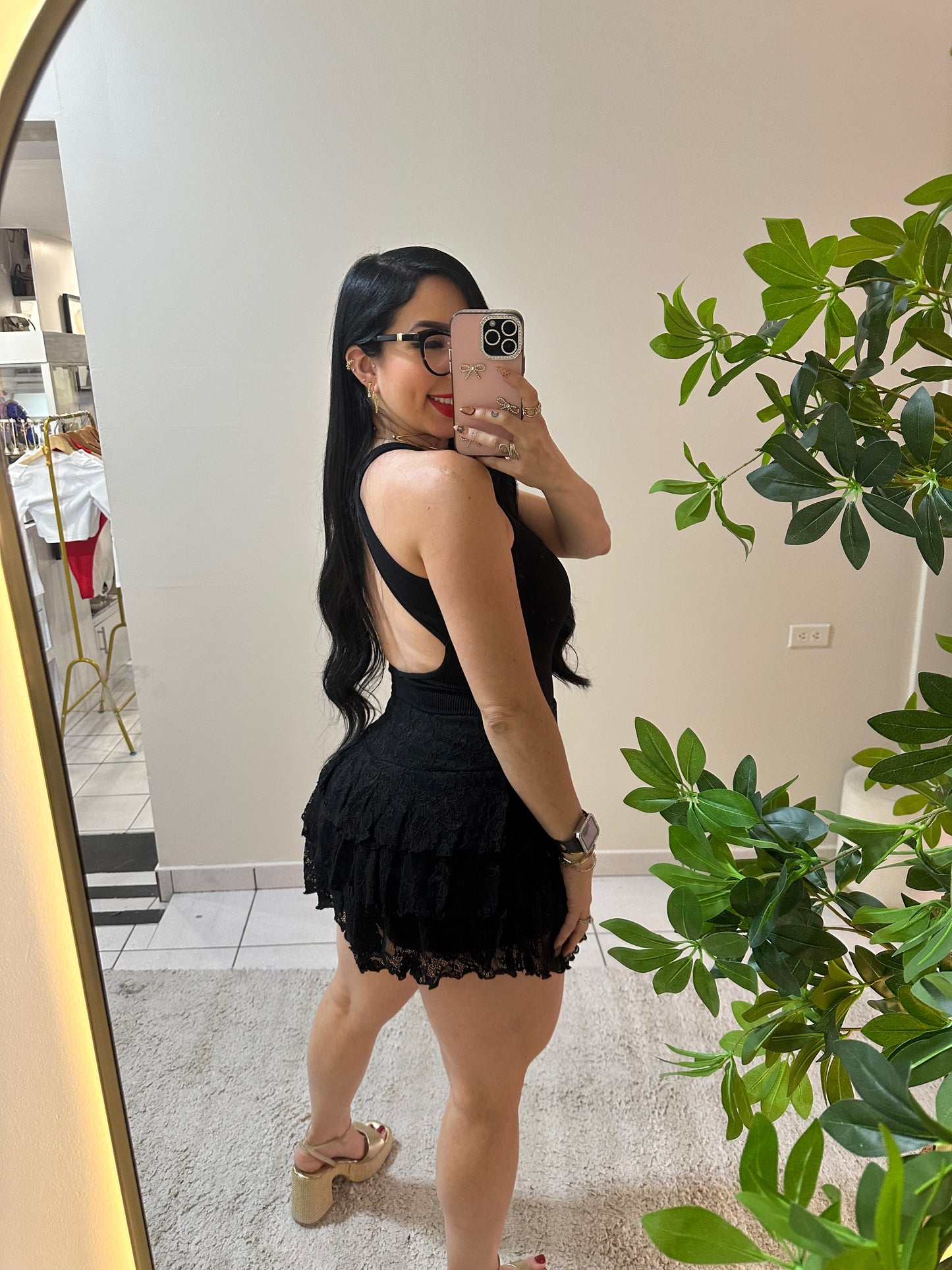 One Size Black Bodysuit