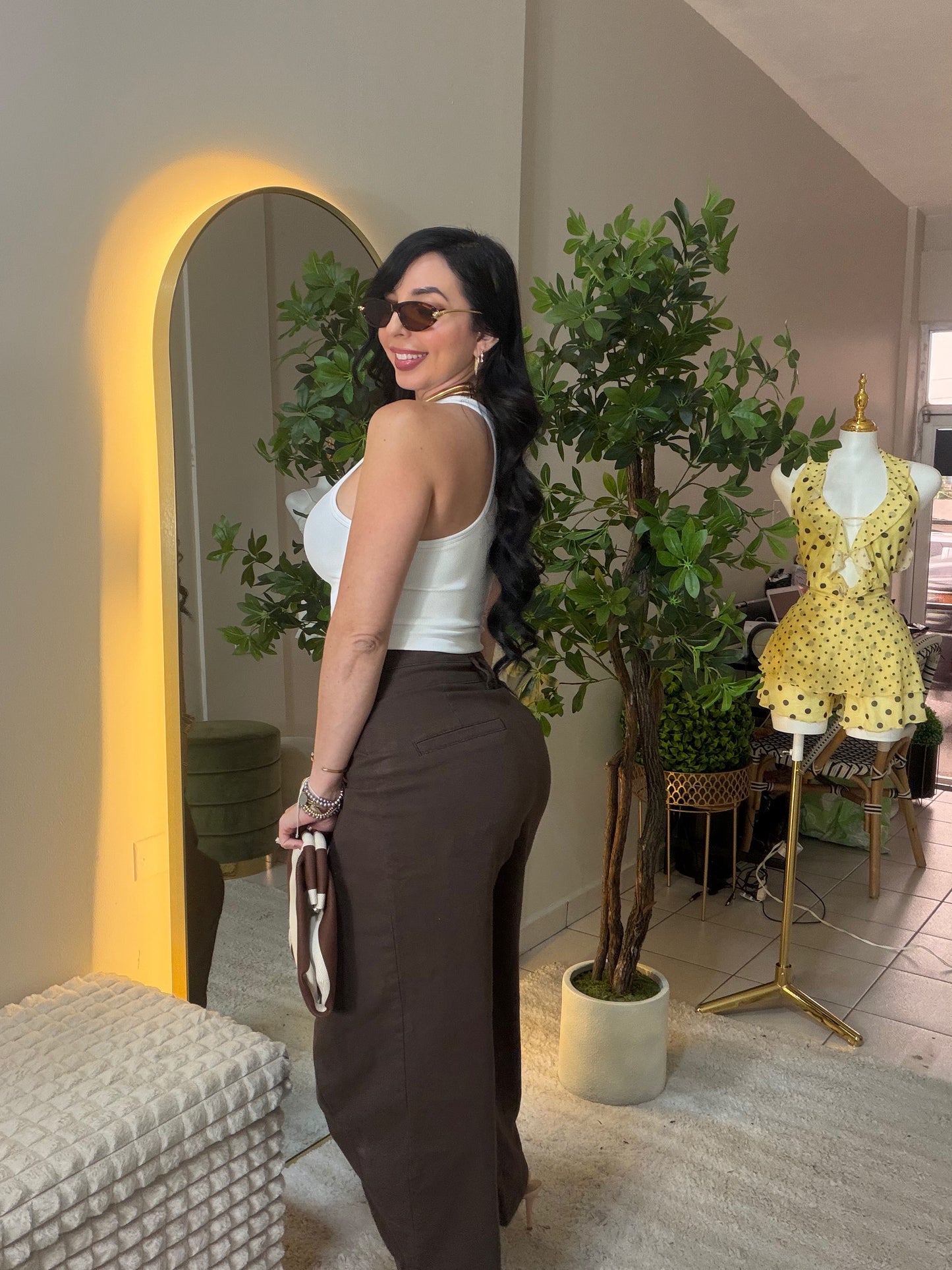 Chocolate Barrel Asymmetric Pant