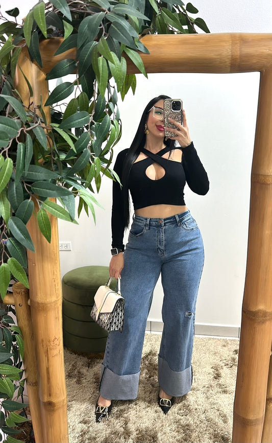 One size Black top