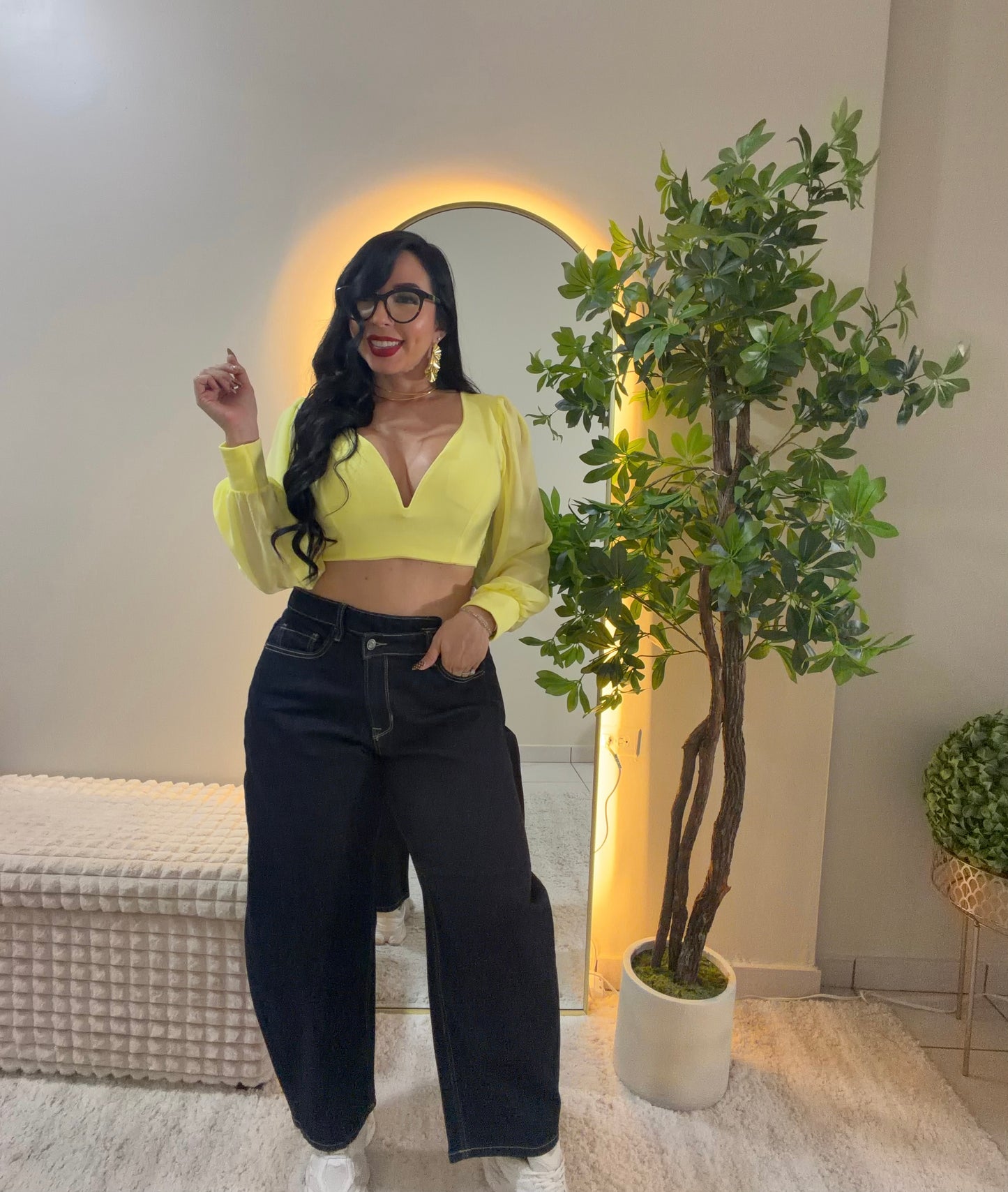 Asymmetric Barrel Jean
