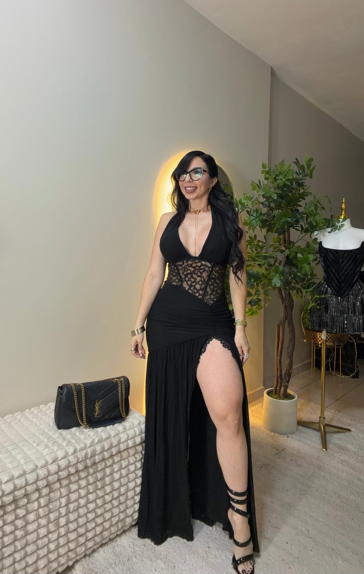 Midnight Elegance Black Gown