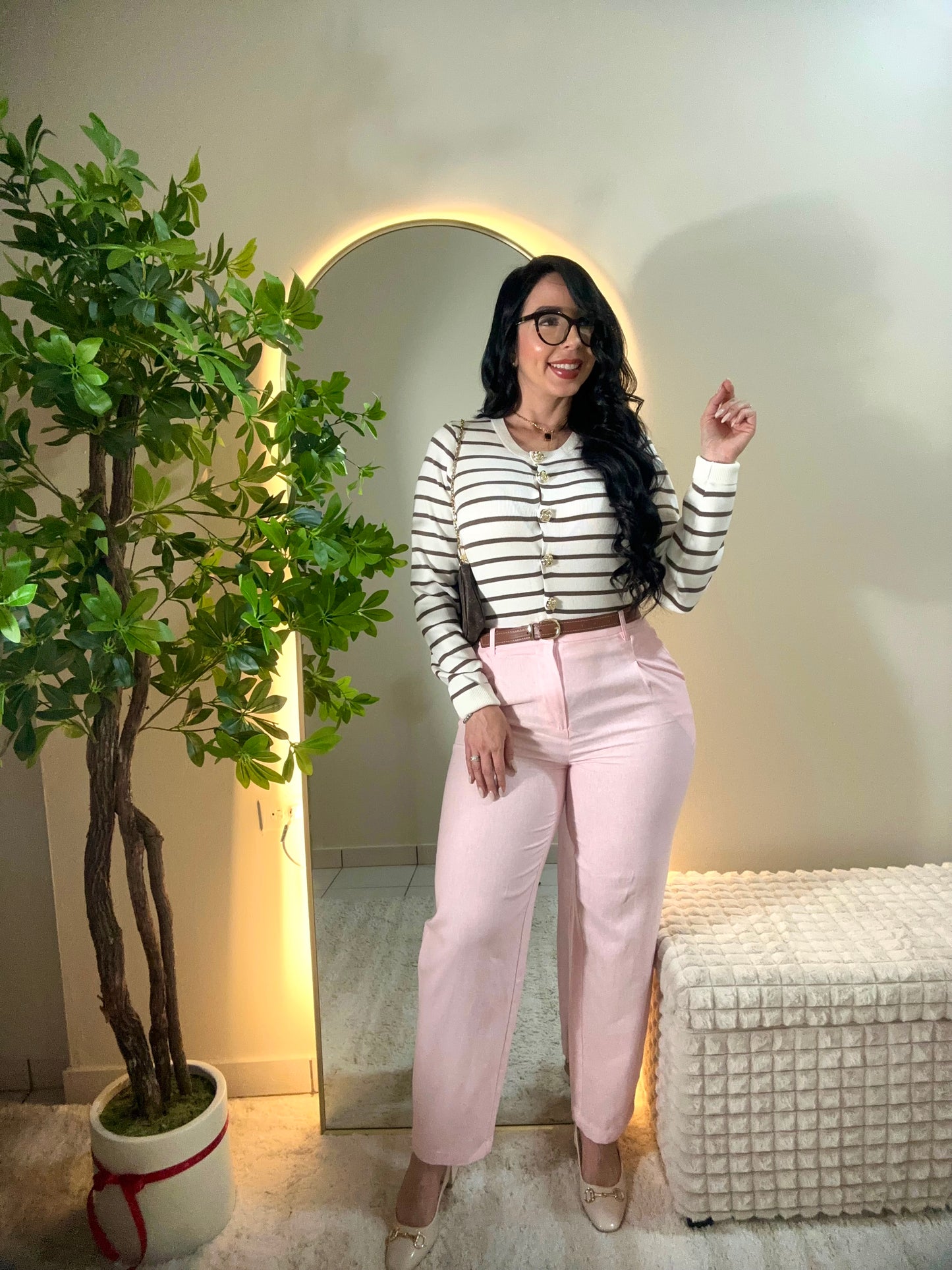 Pink trousers Pants