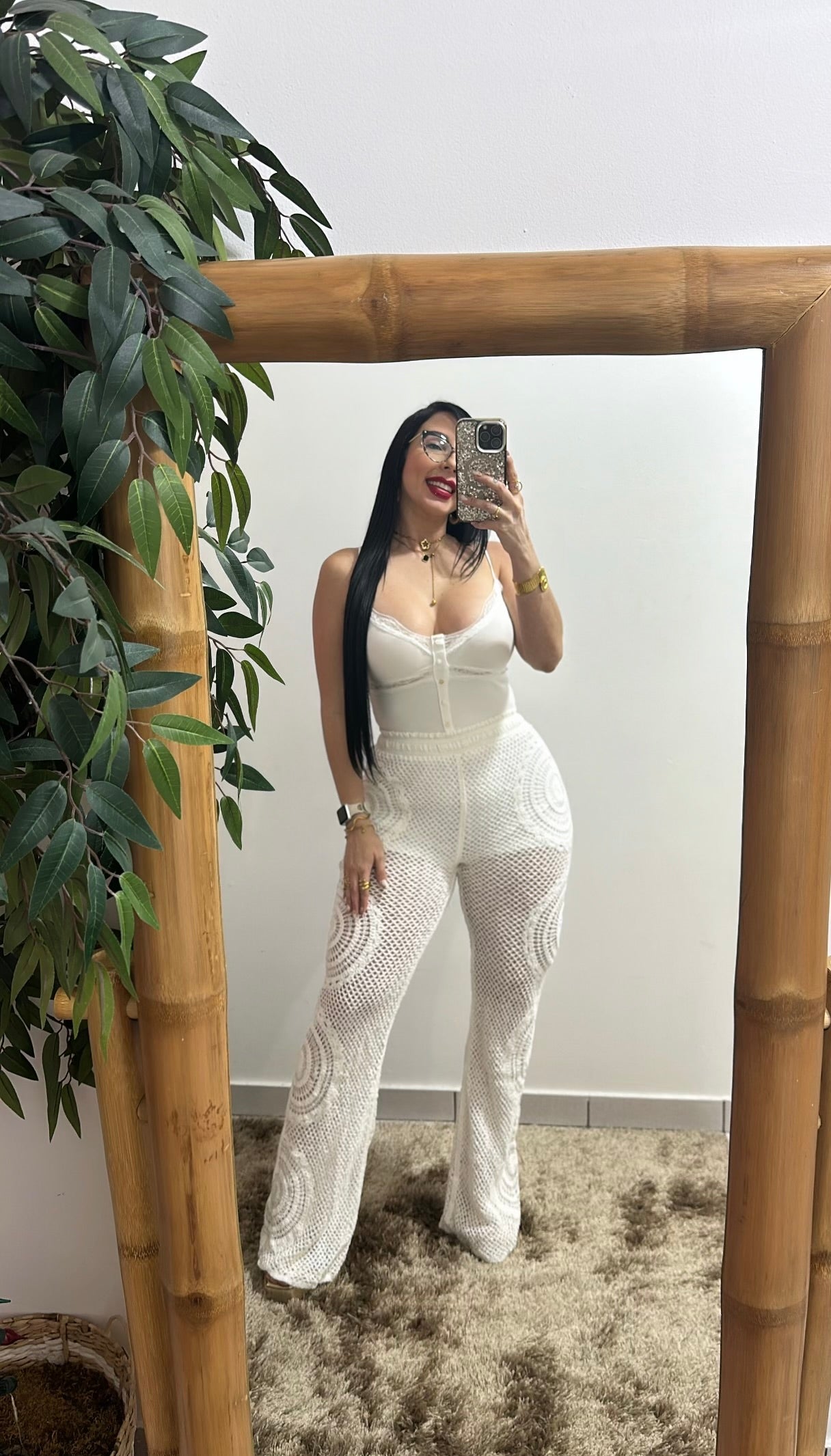 Crochet White pant