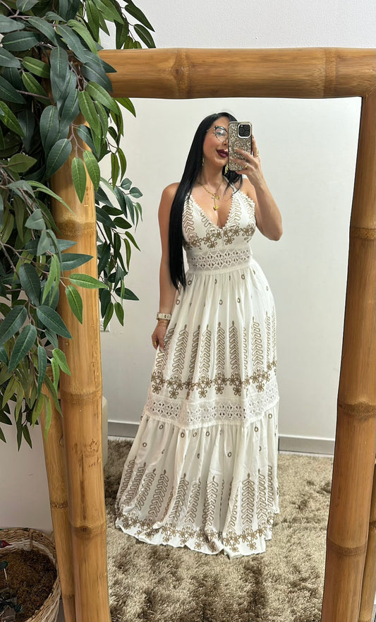 Natural white maxi Dress