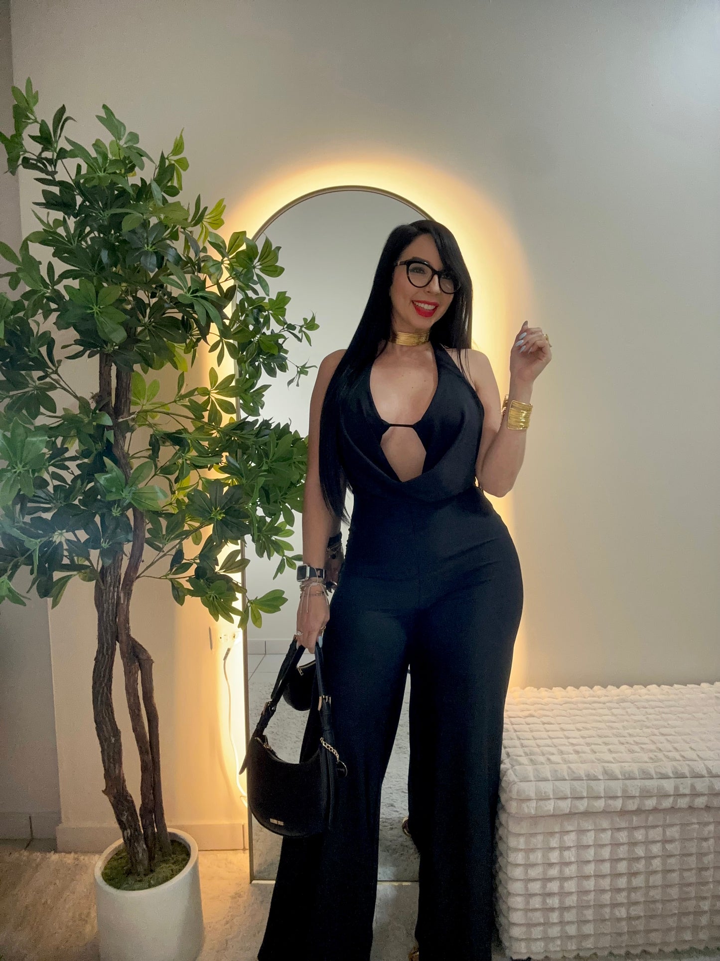 Restock Black Jumpsuit