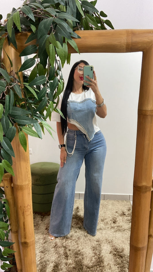 Vibrant denim  jean