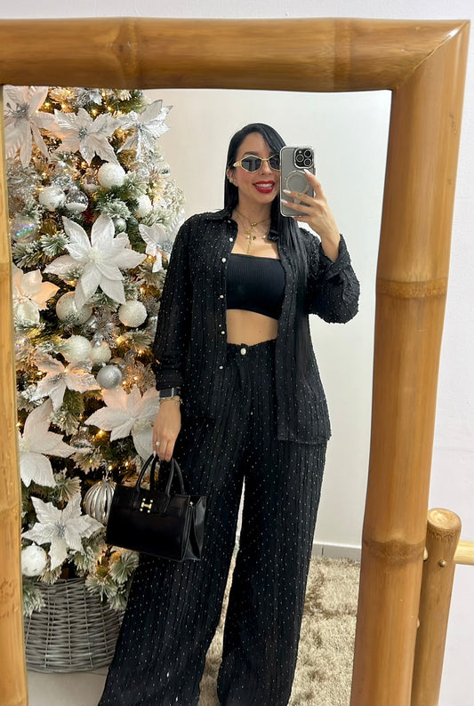 Two pieces Black set