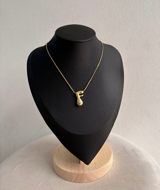 F letter necklace