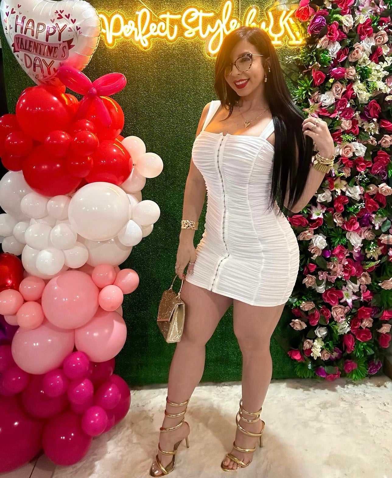 White mini dress