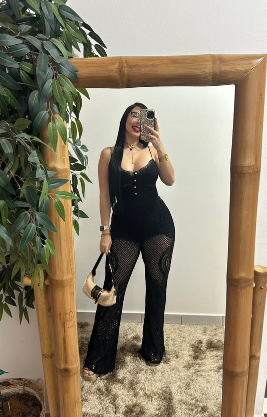 Crochet black Pant