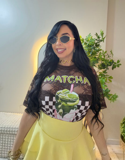 Matcha Chocolate Lace T-shirt