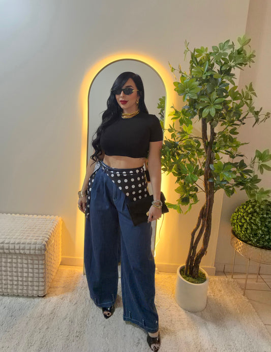 Polkas Dots  Wrap Belt