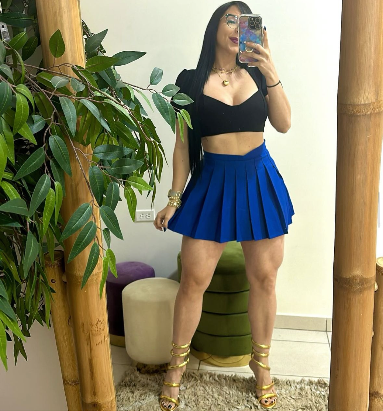 Royal blue skort