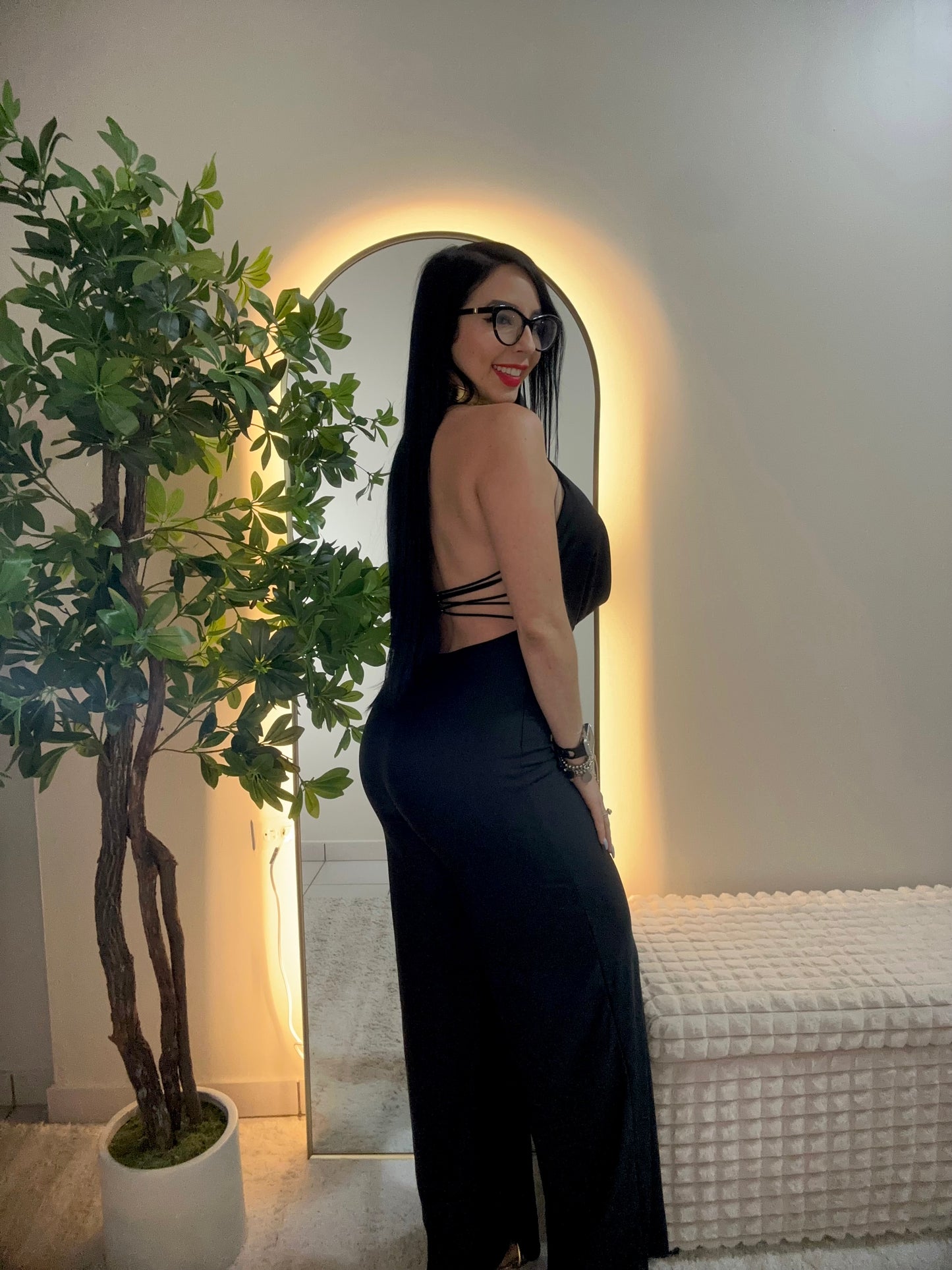 Restock Black Jumpsuit