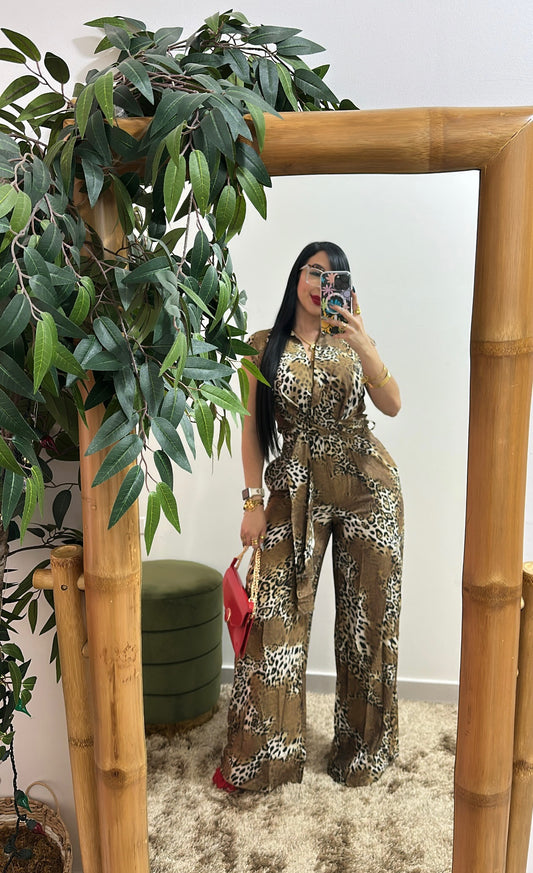 Animal Print Jumpsuit