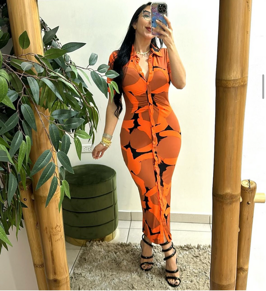 Orange dress
