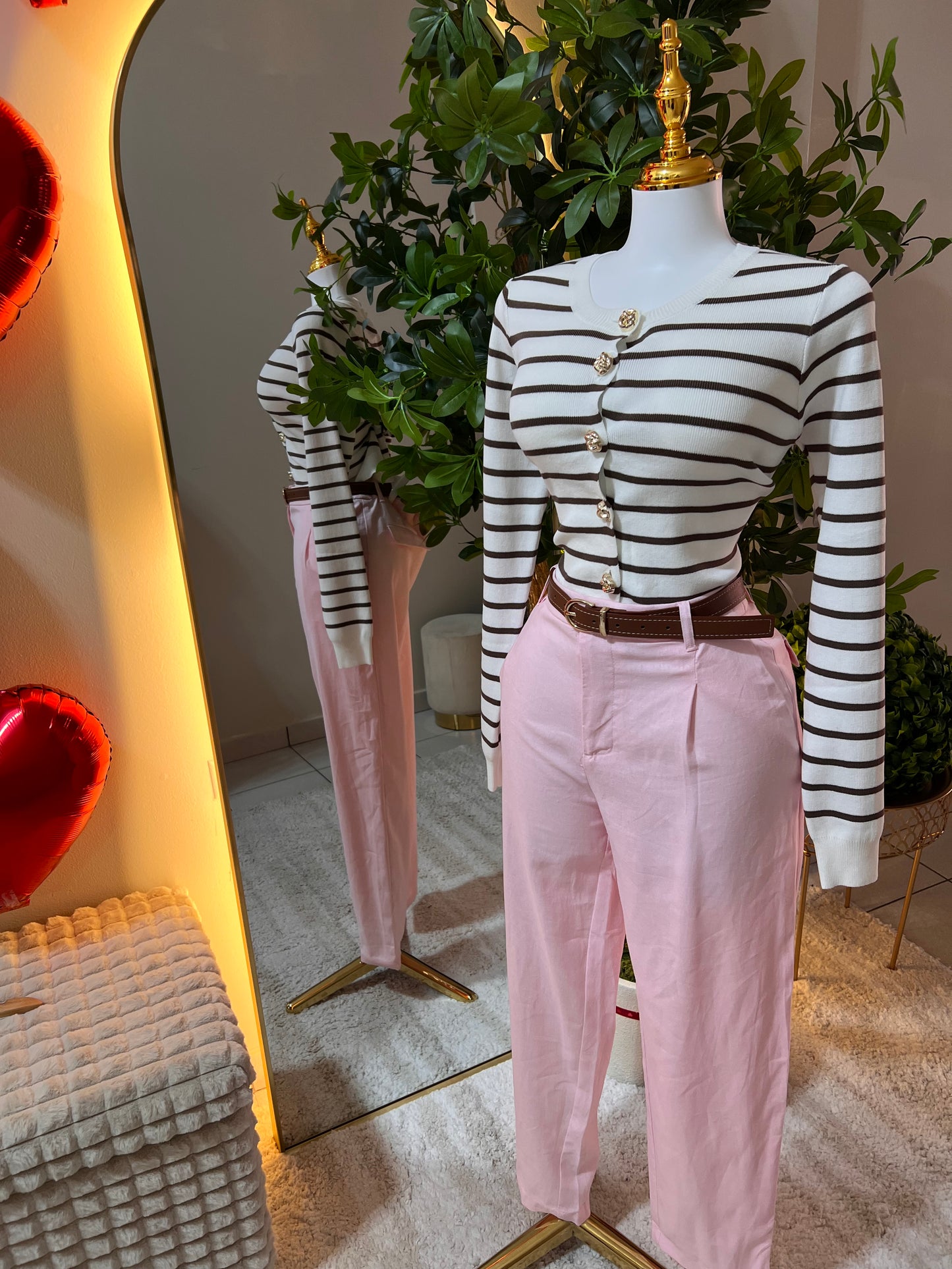 Pink trousers Pants