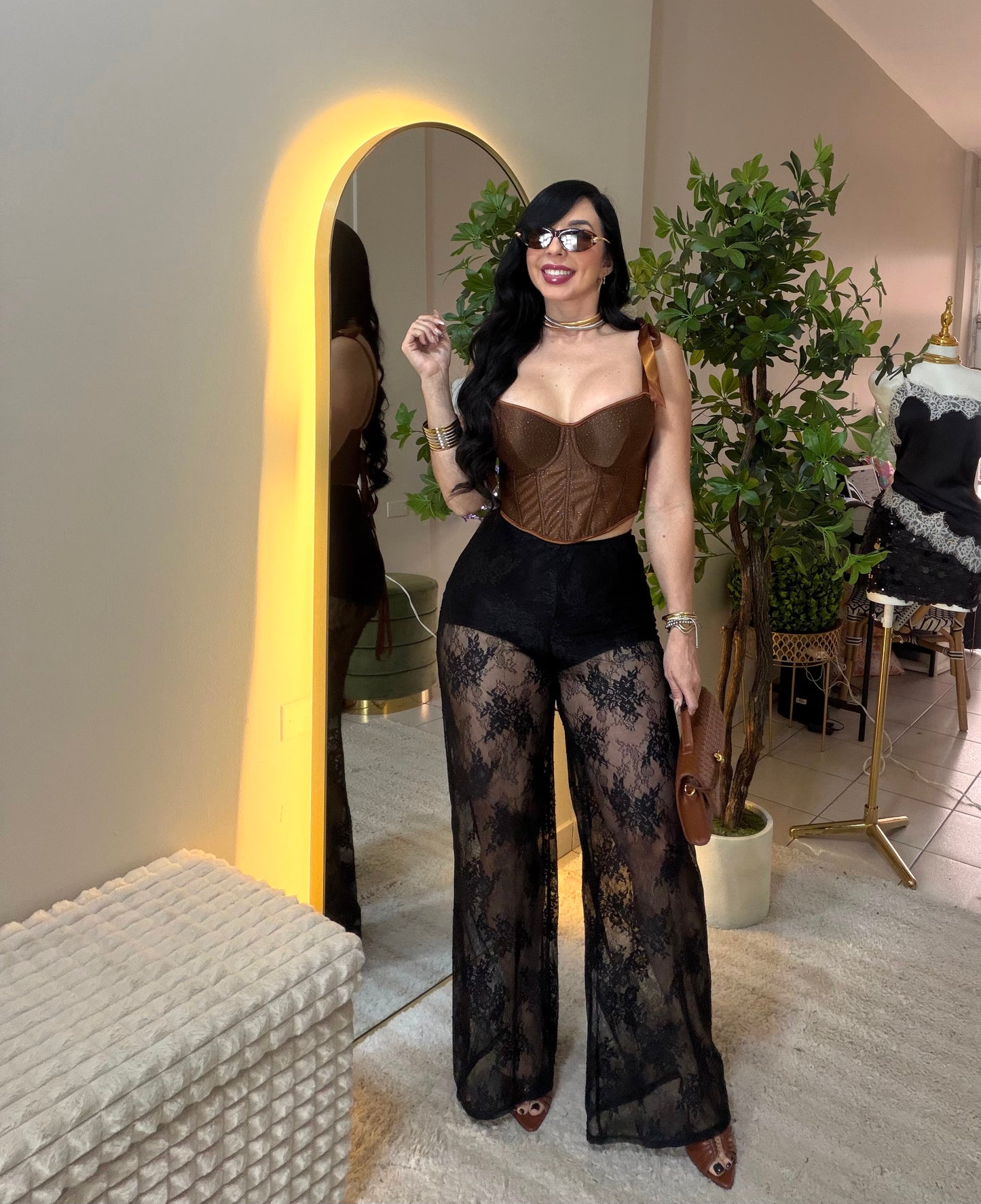 Lace Black Pant