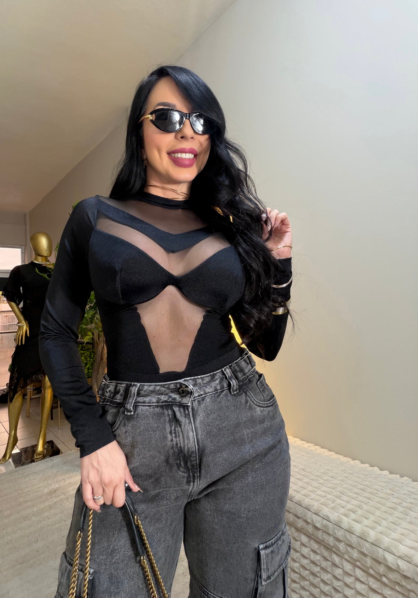 Colombian Long Sleeve Bodysuit