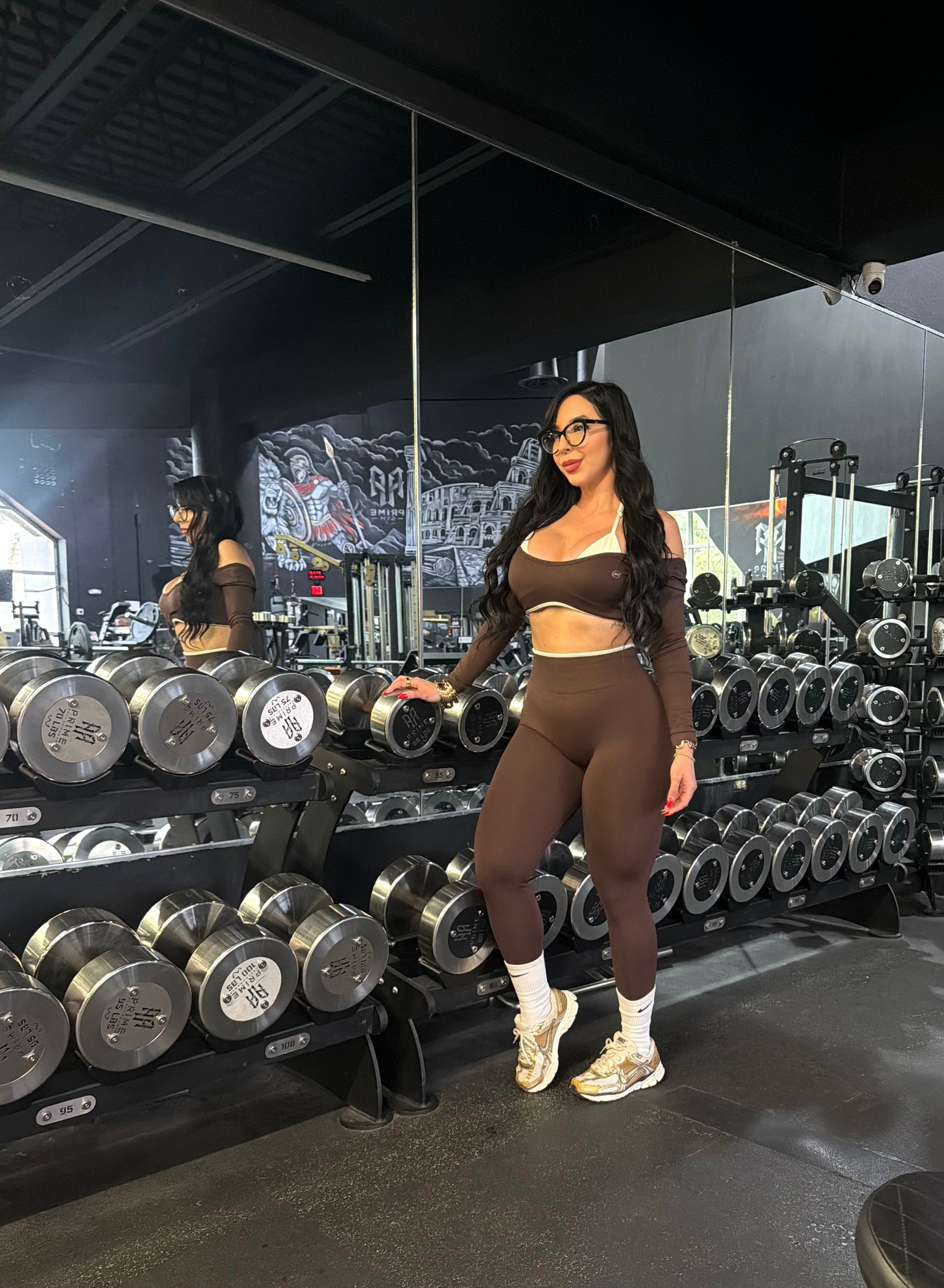 Mia Activewear Chocolate set