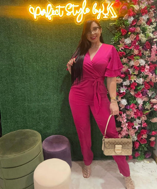 Magenta Jumpsuit