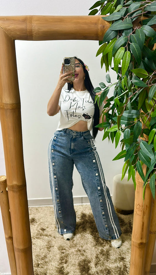White Lines Jean