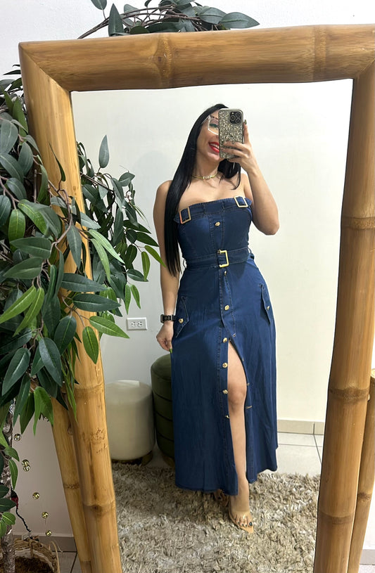 Denim Midi Dress