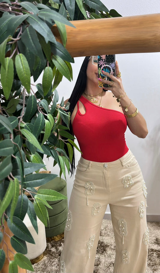 Red Basic Top ONE SIZE