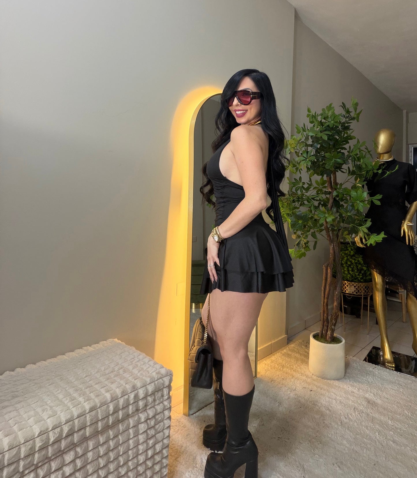 Colombian Dancing Black Romper