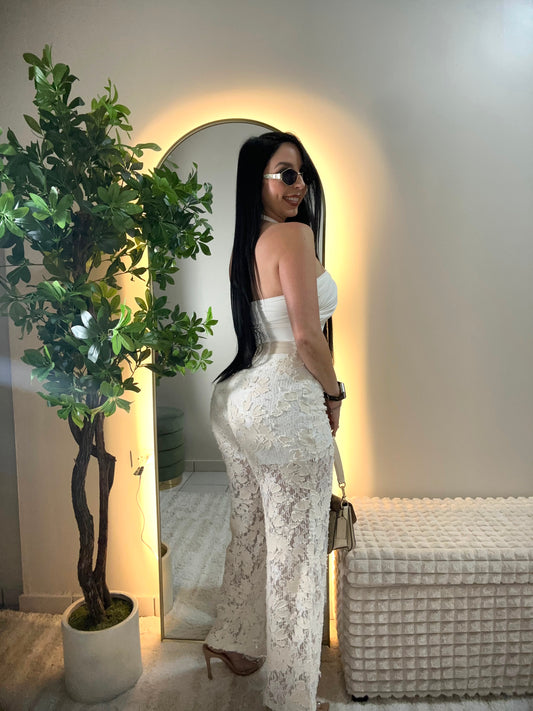 Perfect Lace White Pant
