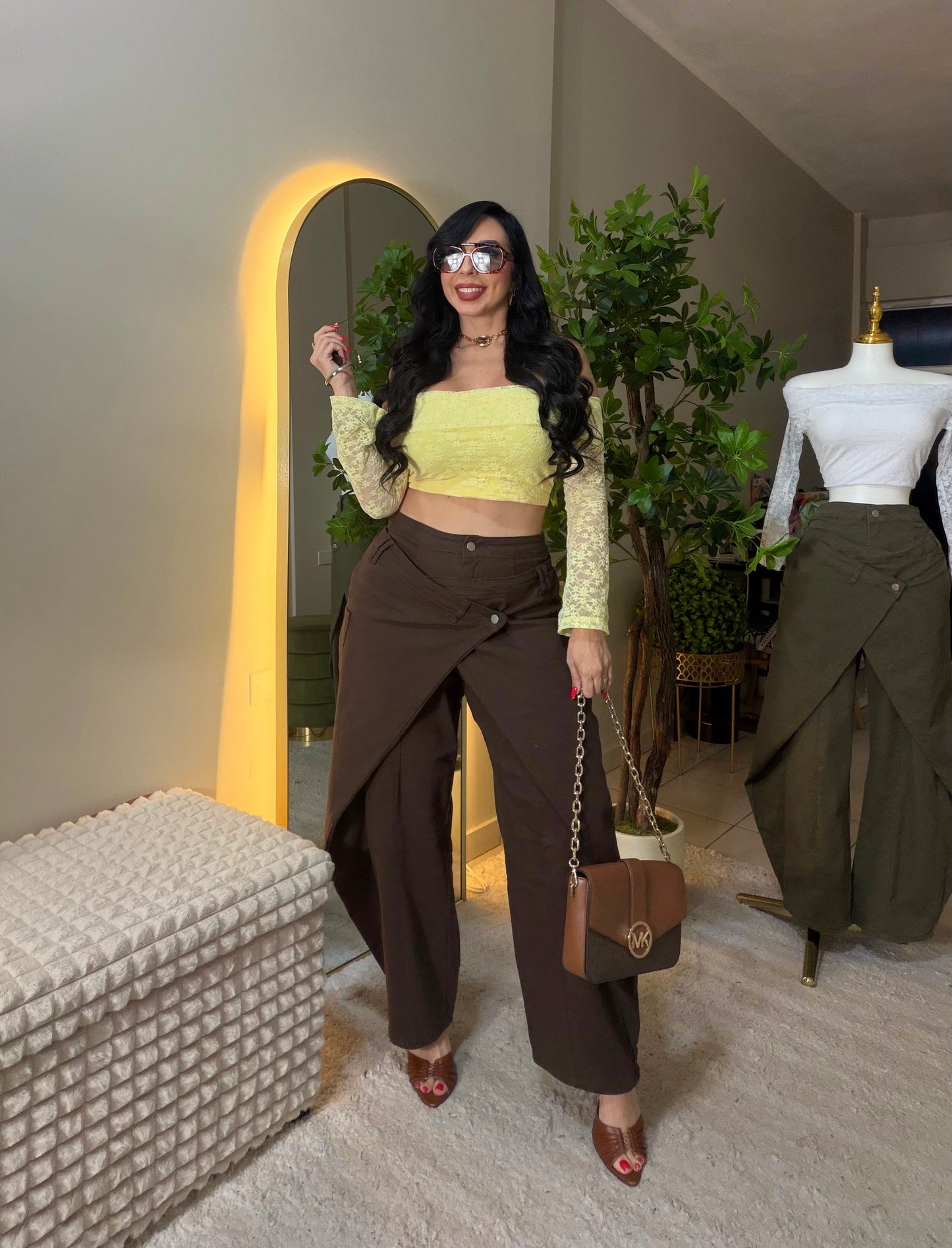 Restock Chocolate Barrel Asymmetric Pant