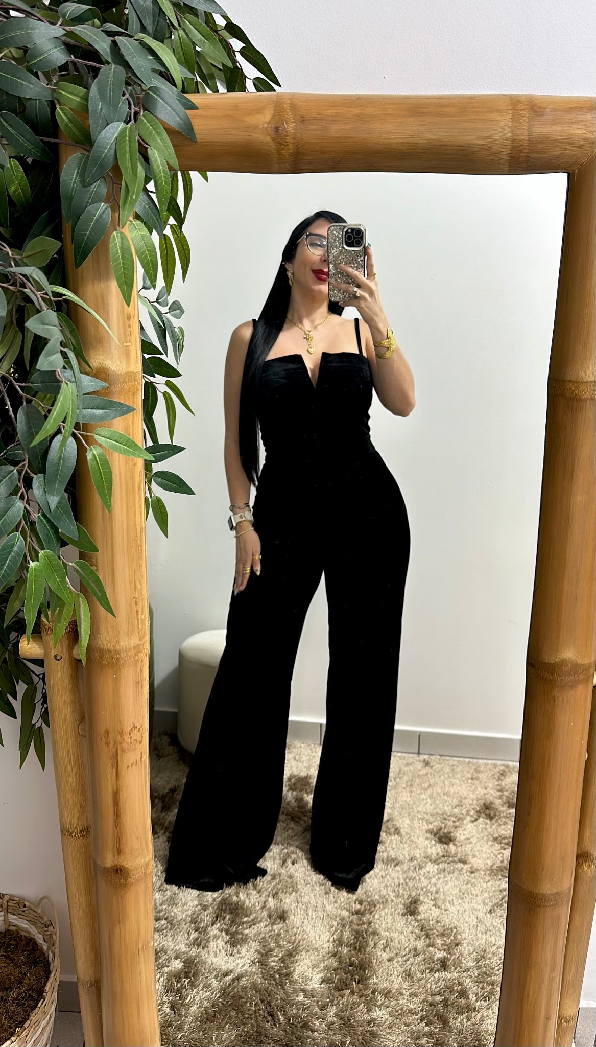 Velvet Black Jumpsuit