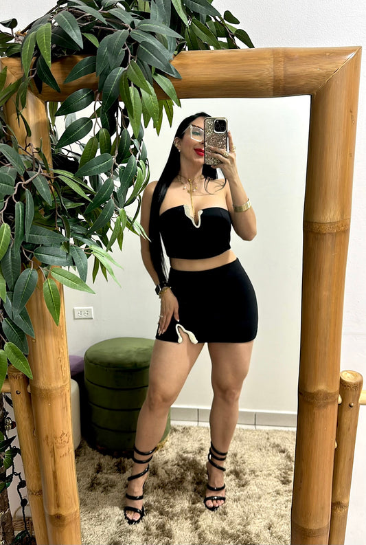 Katy’s Black Skirt Set
