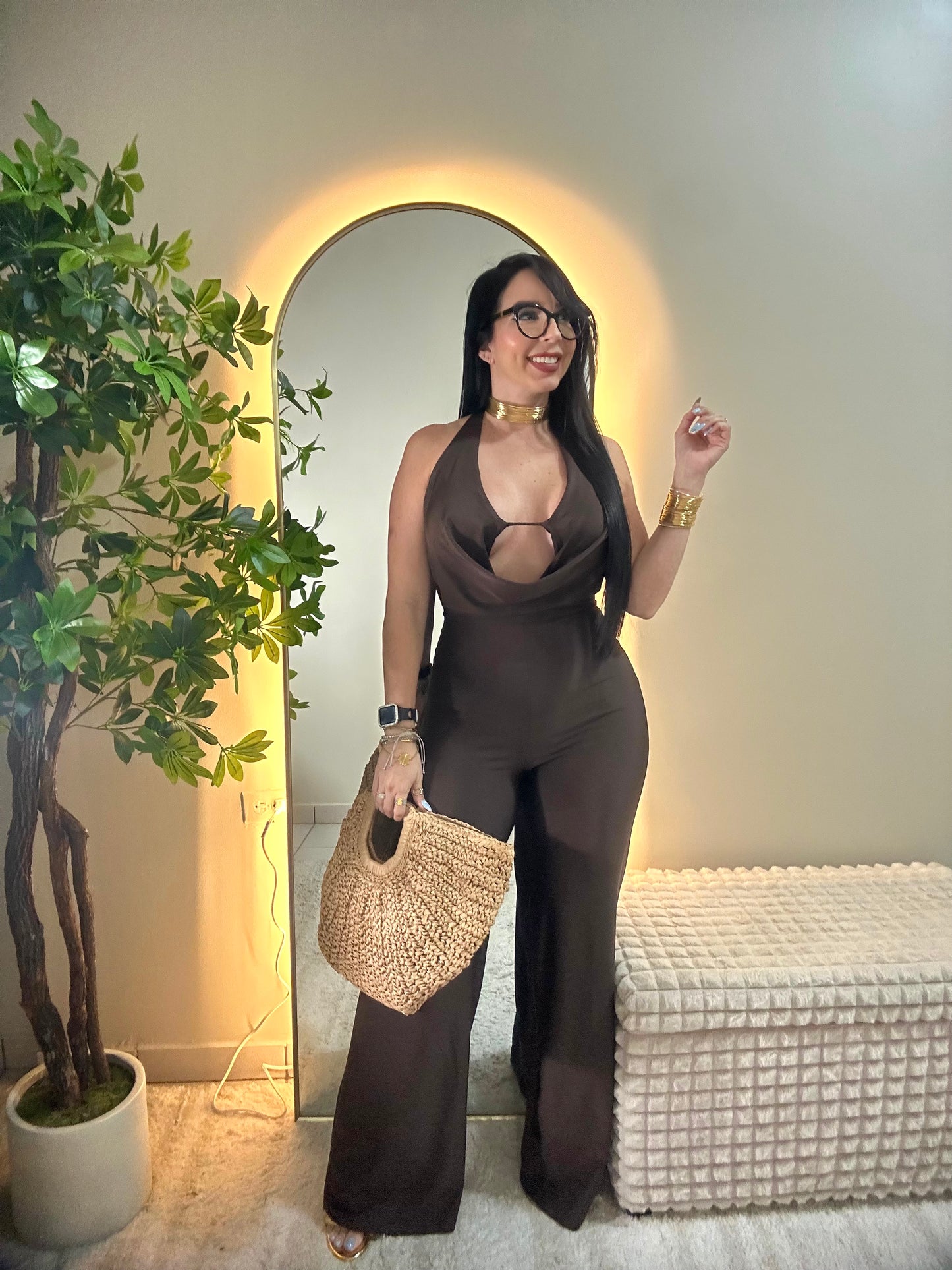 Chocolate jumpsuit