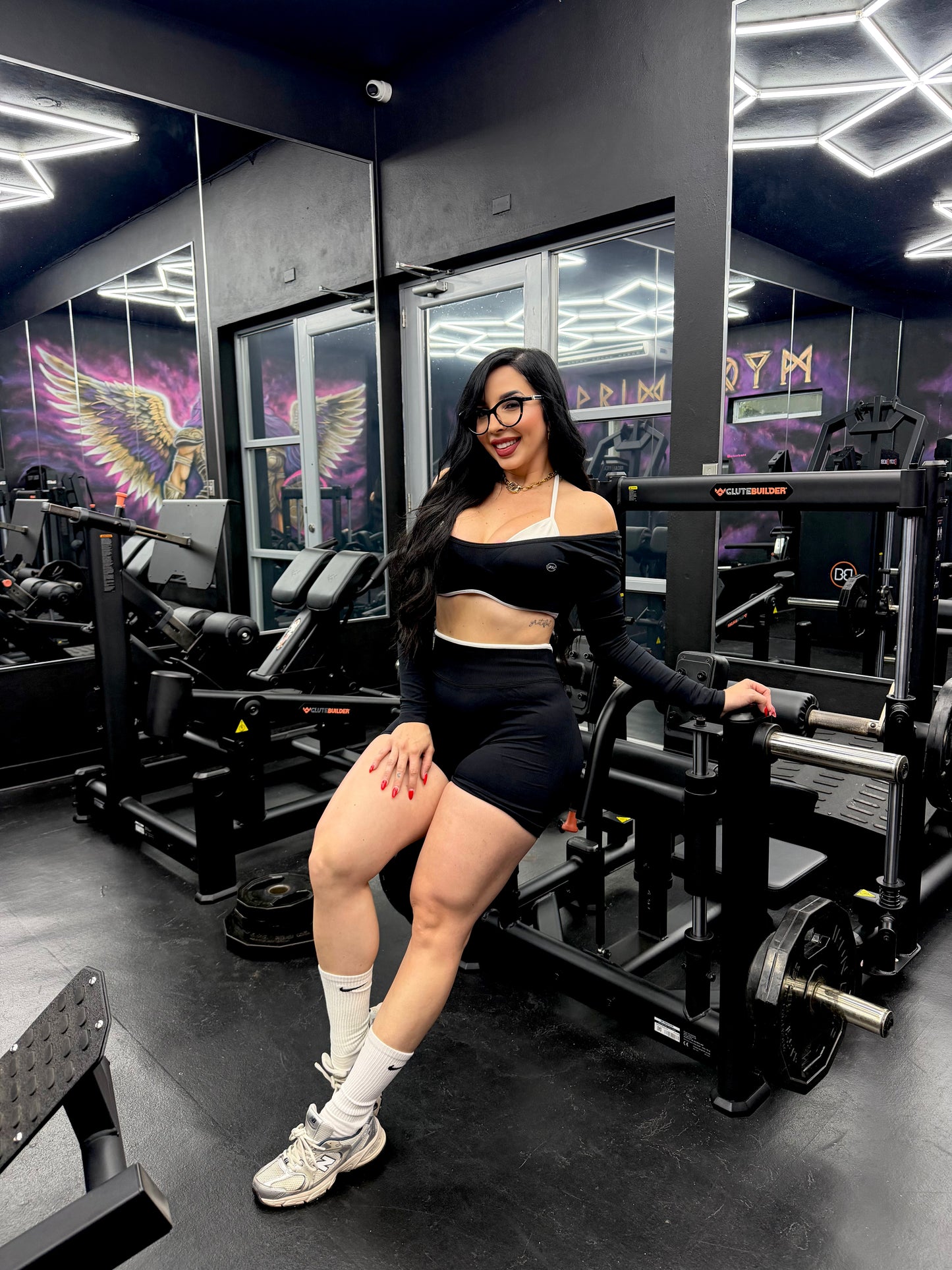Amara Activewear Black Short set